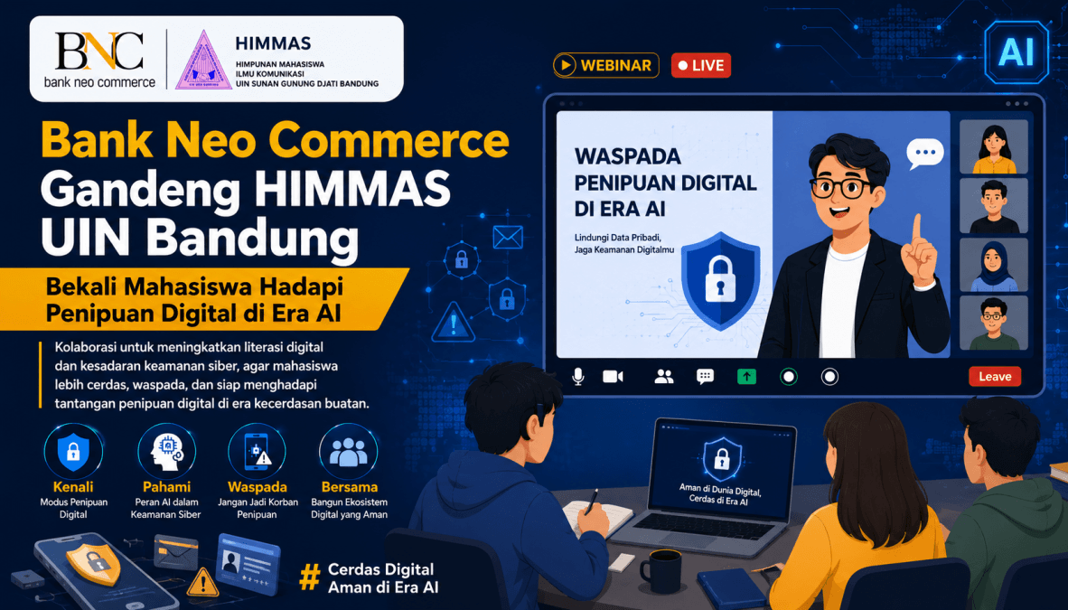 Bekali Mahasiswa Hadapi Penipuan Digital, Bank Neo Commerce Gandeng HIMMAS UIN Bandung
